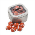 Large Window Tin with Chocolate Footballs